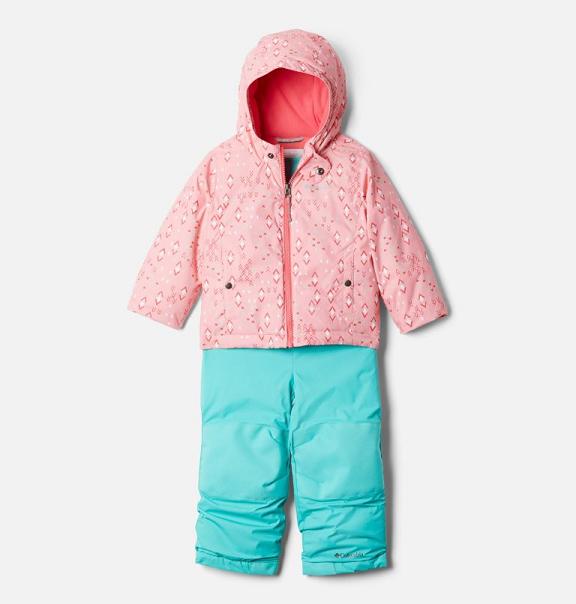 Columbia Girls Ski Jacket Sale UK - Frosty Slope Jackets Pink UK-268352